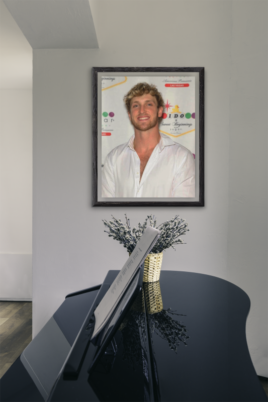 Logan Paul Wooden Framed Poster