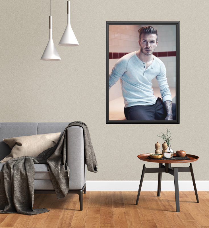 David Beckham Metal Framed Poster