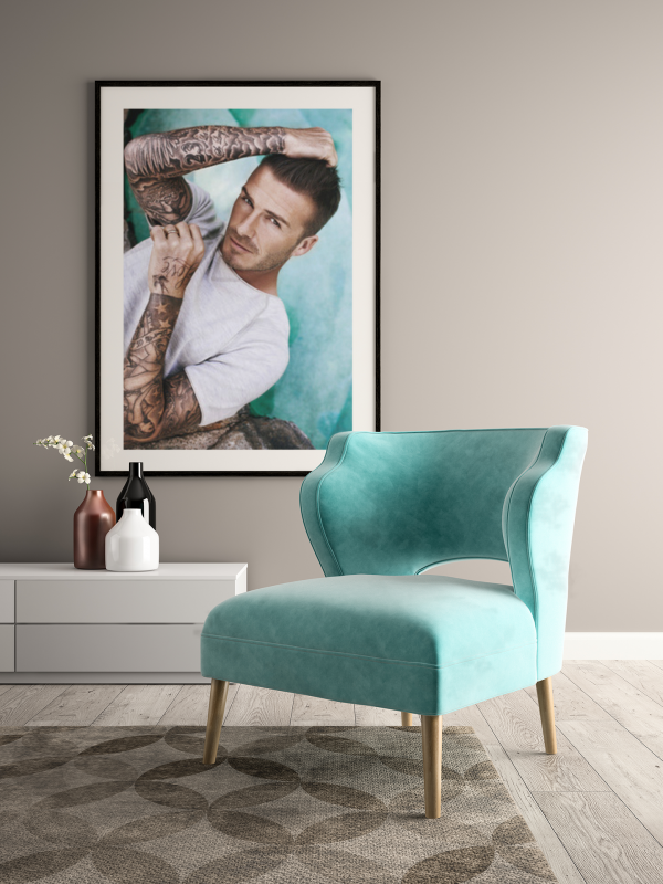 David Beckham Metal Framed Poster